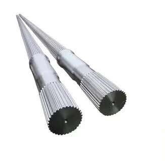 Qualität  Customizable Length Involute Inner Spline Twin Screw Extruder Shaft for Extrusion usine