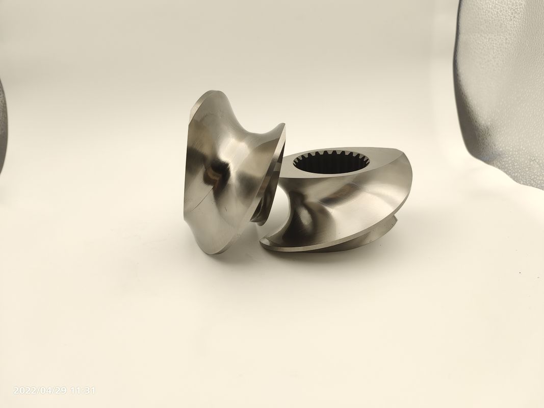 Zwei-Schraub-Extruder Granulator Zubehör Meshing Covey Schraubelement von 12 mm -300 mm