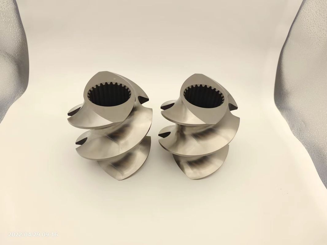 Zwei-Schraub-Extruder Granulator Zubehör Meshing Covey Schraubelement von 12 mm -300 mm