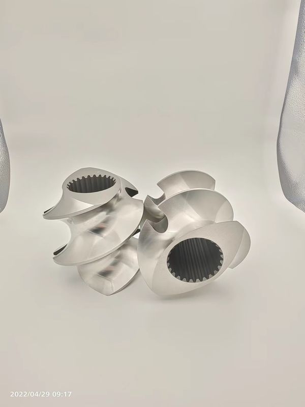 Zwei-Schraub-Extruder Granulator Zubehör Meshing Covey Schraubelement von 12 mm -300 mm