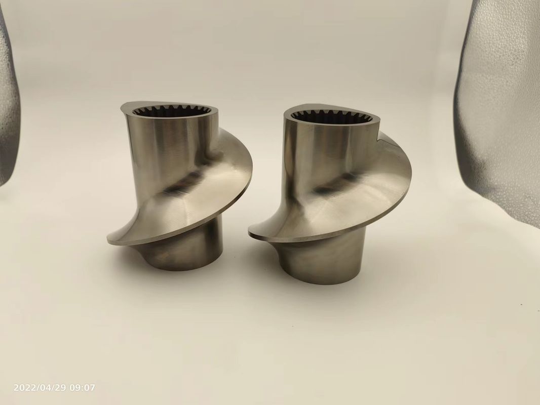 Zwei-Schraub-Extruder Granulator Zubehör Meshing Covey Schraubelement von 12 mm -300 mm