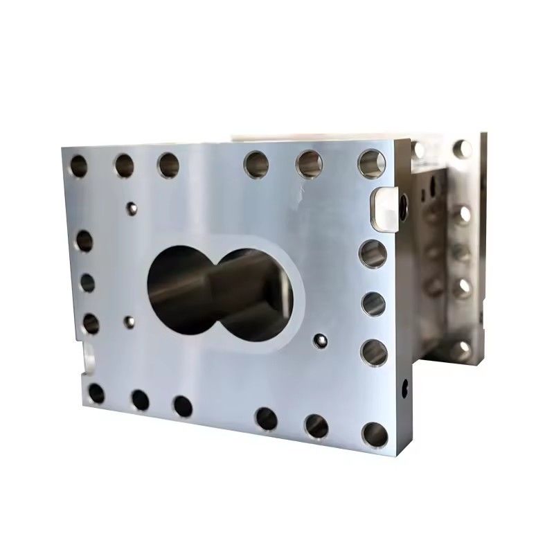 Parallele Zwillingschraube Plastik Extruder Hochverschleiß- und Korrosionsbeständigkeit Schraubelemente und kundenspezifisches Fass