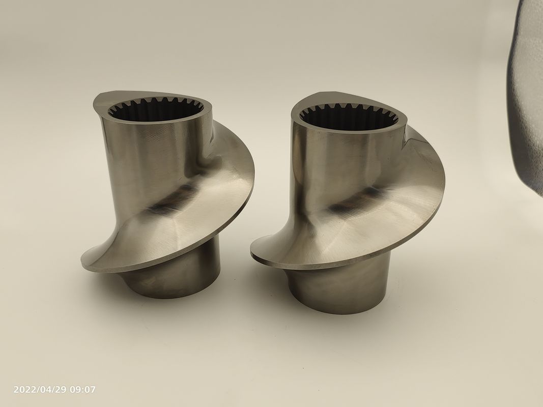 OD 50,5mm Metallfarbe Kamel Extruder Schraubelemente für Kunststoffmaschine