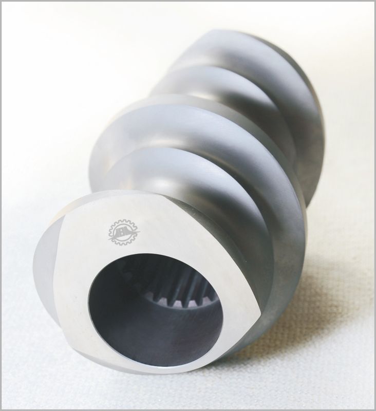 OD 50,5mm Metallfarbe Kamel Extruder Schraubelemente für Kunststoffmaschine