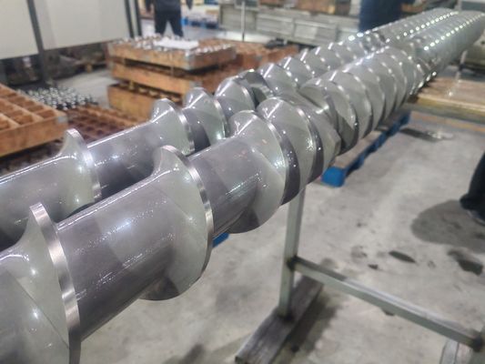Berstoff Doppelschneckenextruder Schneckensegmente und Zylinder