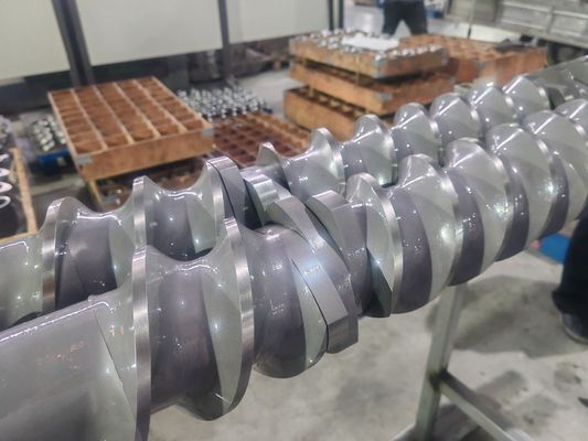 Berstoff Doppelschneckenextruder Schneckensegmente und Zylinder