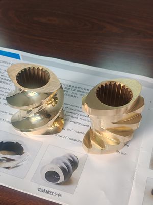 OEM-Spezialschraubenelemente-Design für JSW-Doppelschneckenextruder