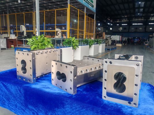 Zse75maxx Kunststoffaufbereitungs-Granuliermaschine Doppelschneckenextruder Schneckenelement Zylinder