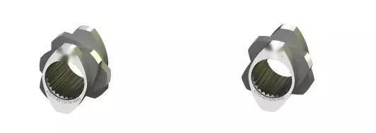 STS70 Teile für zweischraubende Extruder Schrauben und Fässer für Kunststoffmaschinen