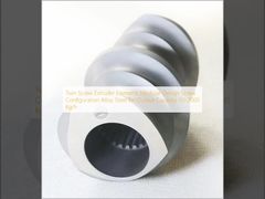 Doppelschneckenextruder Elemente Modularer Aufbau Schneckenkonfiguration Legierter Stahl für Ausgabeleistung 50-2000 kg/h